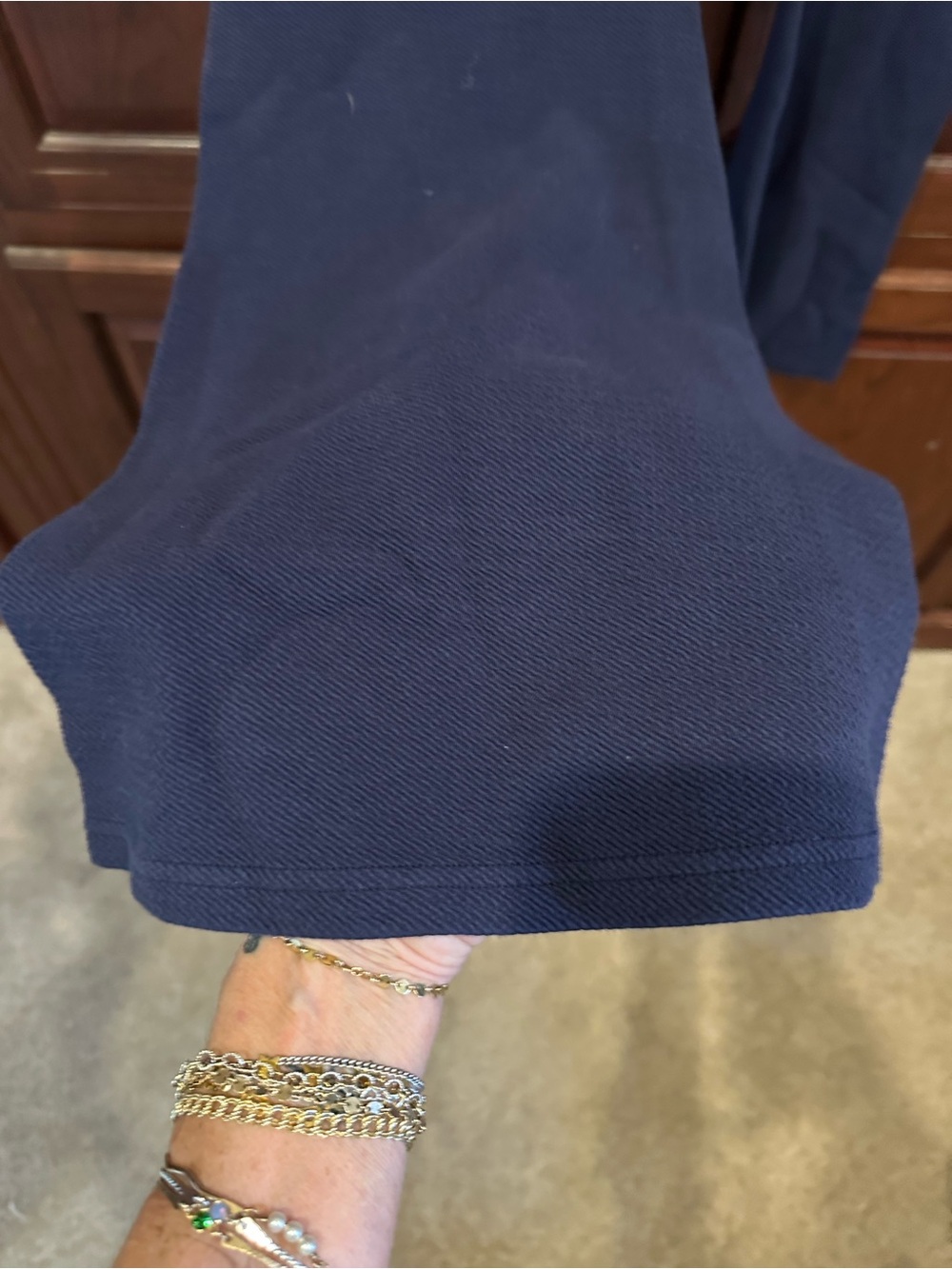 Navy flare leg leggings by offline by aerie sz L - Picture 4 of 6
